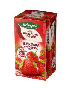 Herbata HERBAPOL owocowo-ziołowa (20 tb) truskawka z poziomką 50g HERBACIANY OGRÓD