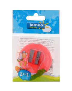 Temperówka z gumka 2w1 LAMBO SCHOOL KPLL245-NR-W1