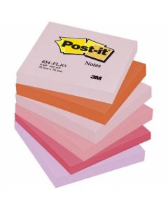 Blocz.76x76 p.RADOSNA 654FLJO 6szt.POST-IT 3M FT510283458