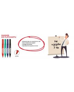 Marker FLIPCHART 8550 zielony okrągła końcówka CENTROPEN