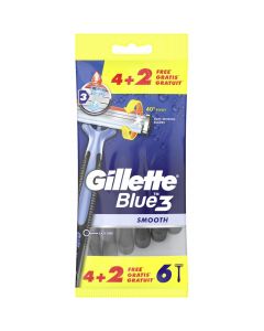 Maszynka do golenia GILLETTE BLUE3 SMOOTH folia (6szt)