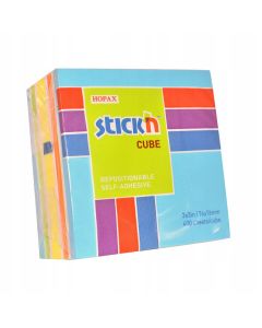 Bloczek STICK"N 76x76mm 400k mix niebieski/zielony 21538