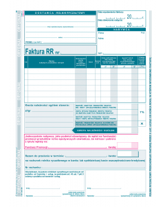 185-3N Faktura VAT RR A5 80kartek MICHALCZYK i PROKOP