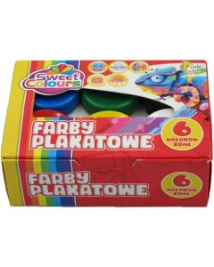 Farby plakatowe 6 kol. 20ml. Sweet Colours OTOCKI