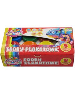 Farby plakatowe 8 kol. 20ml Sweet Colours OTOCKI