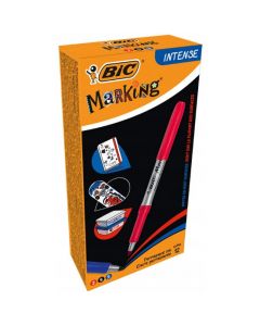 Markery BIC permanentne INTENSE niebieski(5szt.), czarny(5szt.),czerwony(2szt.) 950467