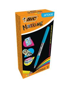 Markery BIC permamentne INTENSE fuksja(3), turkus(3), żółty(3), pomarańczowy(3) 950468