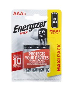 Bateria ENERGIZER Max AAA/LR03 alkaliczna MAXI PACK (8szt)