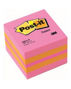 Bloczek samoprzylepny 51x51mm 400k różowy POST-IT 2051P FT510091737 3M