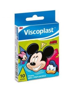 Plastry dla dzieci Miki i przyjaciele VISCOPLAST 72x25mm 10szt UU-010328498 3M