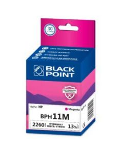 Tusz BLACK POINT (BPH11M) purpurowy 2260str zamiennik HP (11/C4837AE) BJ1100d/1200d/2200/2800/10ps