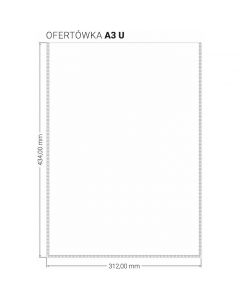 Ofertówka A3 `U` (10 sztuk)OF-80 BIURFOL