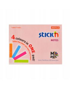 Bloczek STICK"N MAGIC PAD 76x101mm pastele mix kolorów 21575