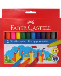 Flamastry ZAMEK JUMBO 12kol. FC554312 opakakowanie kartonowe 554312 Faber-Castell