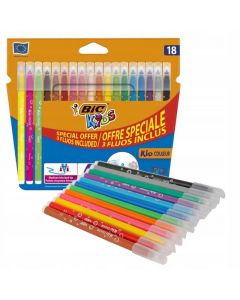 Flamastry 15+3fluo KID COULEUR 921359/937511 BIC