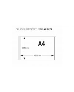 Okładka samoprzylepna A4 - 325 duża (5 szt.) OZ5-54 BIURFOL