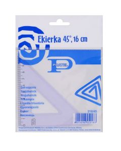 Ekierka PRATEL 16cm 45 stopni etui KPL218/45-PR-W1