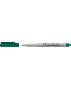 Marker nopermanent OHP zielony F 0,6mm 151463 FABER CASTELL