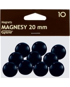 Magnesy 20mm czarne (10szt.) 130-1687 GRAND