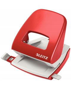 Dziurkacz 5008 LEITZ duży metalowy 30 kartek czerwony 50080025