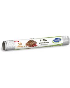 Folia aluminiowa z tłoczeniem w gwiazdki 29cm*50m STELLA ST1-F-0418