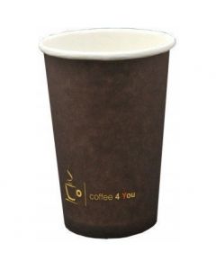 Kubek papierowy 300ml (50szt) śr.85mm z nadrukiem COFFEE 4 YOU 223.008