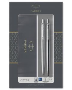 Komplet ołówek + długopis JOTTER STAINLESS STEEL CT PARKER 2093256