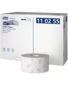 Papier toaletowy TORK PREMIUM jumbo (12 rolek)mini soft 120m 3-warstwy 110255