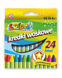 Kredki świecowe 24kol. PREMIUM KOLORI TT7233 PENMATE