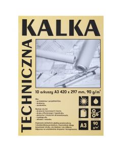 Kalka kreślarska A3 (10ark.) 90g. DA3910 KOH-I-NOOR