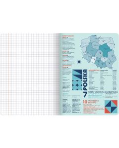 Zeszyt A5 60k kratka 70g ze ściągami GEOGRAFIA 400169461 TOP 2000