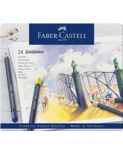 Kredki GOLDFABER 24kol.opakowanie metalowe 114724 Faber Castell