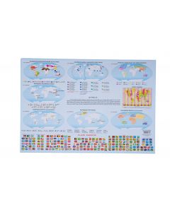 Podkład na biurko MAPA ŚWIATA 55x38 cm KRESKA