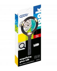 Lupa szklana z podświetleniem LED - szkło powiększające 85mm GR-L01 120-1961 GRAND