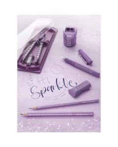 Ołówek JUMBO SPARKLE fioletowy metallic 111663 Faber-Castell