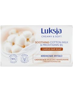 Mydło w kostce LUKSJA 90g o zapachu MLECZKO BAWEŁNIANE I PROWITAMINA B5