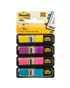 Zakładki indeksujące POST-IT 12x43mm neonowe 683-4AB 4x35szt 3M