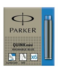 Naboje mini niebieskie zmywalne (6szt.) 1950409 PARKER