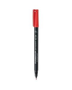 Foliopis permanentny F 318 czerwony STAEDTLER LUMOCOLOR S318-2