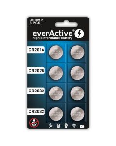 Bateria EVERACTIVE CR2032/CR2025/CR2016 litowa blister mix (8szt)