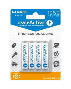 Akumulatorek EVERACTIVE Professional Line AAA/HR03 1000mAh (4szt)