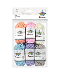 Włóczka pastelowa 6kol. x 10g 439992 TITANUM