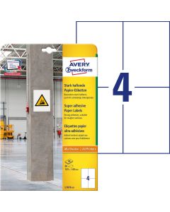 Etykiety papierowe 105x148mm (20arkuszy) L7876-20 AVERY ZWECKFORM