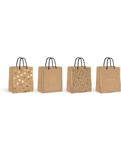 Torebka prezentowa KRAFT (12szt.) 18x23x10cm INTERDRUK