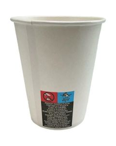 Kubek papierowy biały 300ml/12oz (max350ml) (50szt) GM120OZCARB śr.90mm THINK`N GREEN