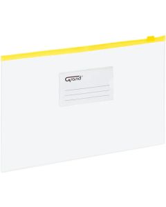 Koperta foliowa A4 na suwak EC009B żółta 120-1463 GRAND