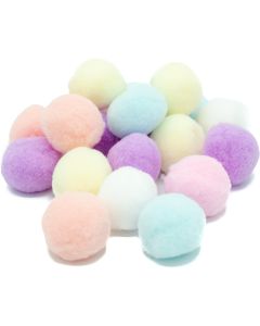 Pompony pastelowe mix 3cm (20 szt.) POM-206 ALIGA