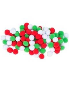Pompony 10mm białe,czerwone, zielone POM42 BREWIS