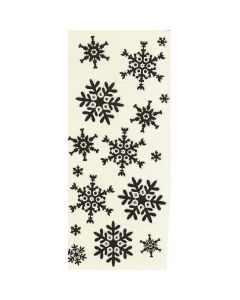 Naklejki na folii Śnieżynki złote CLX15 BREWIS