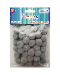 Pompony POM-411 szary 2cm op.60szt. ALIGA